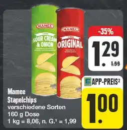 Edeka Mamee sour cream & onion oder original Angebot