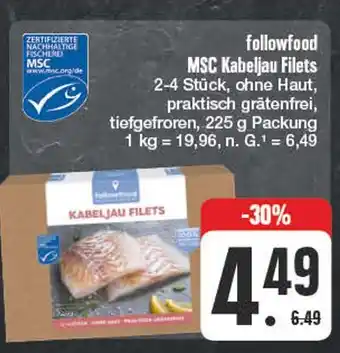 Edeka Followfood msc kabeljau filets Angebot