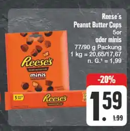 Edeka Reese's peanut butter cups 5er oder minis Angebot