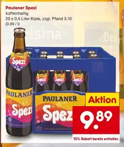 Netto Marken-Discount Paulaner spezi Angebot