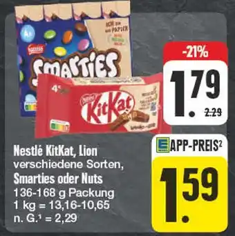 Edeka Nestlé kitkat, lion Angebot