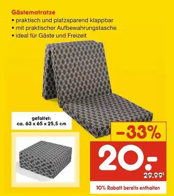 Netto Marken-Discount Gästematratze Angebot