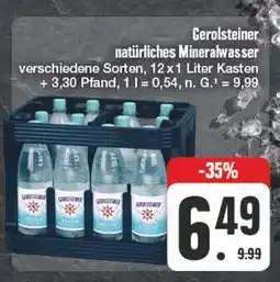 Edeka Gerolsteiner natürliches mineralwasser Angebot