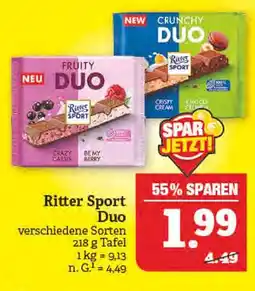 Marktkauf Ritter sport duo Angebot