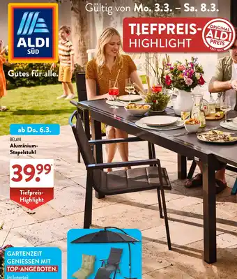 Aldi Süd Belavi stapelstuhl Angebot