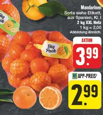 Edeka Big pack mandarinen Angebot