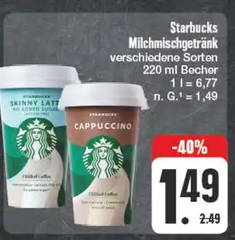 Edeka Starbucks milchmischgetränk Angebot