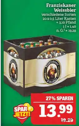 Marktkauf Franziskaner weissbier Angebot