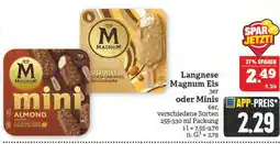 Marktkauf Langnese magnum eis 3er oder minis Angebot