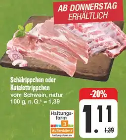 Edeka Schälrippchen oder kotelettrippen Angebot