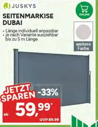 Marktkauf Juskys seitenmarkise dubai Angebot