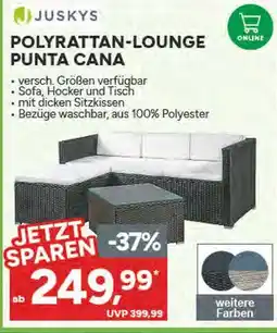 Marktkauf Juskys polyrattan-lounge punta cana Angebot