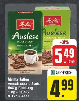 Edeka Melitta kaffee Angebot