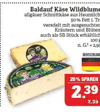 Marktkauf Baldauf käse wildblume Angebot