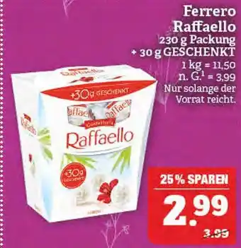 Marktkauf Ferrero raffaello Angebot