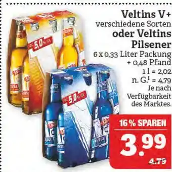 Marktkauf Veltins veltins v+ verschiedene sorten oder veltins pilsener Angebot