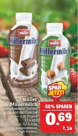 Marktkauf Müller schoko-geschmack oder haselnuss Angebot