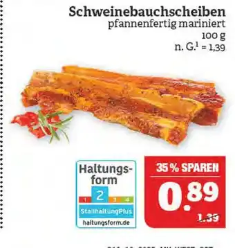 Marktkauf Schweinebauchscheiben Angebot