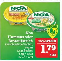 Marktkauf Noa hummus oder brotaufstrich Angebot