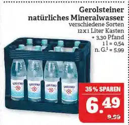 Marktkauf Gerolsteiner natürliches mineralwasser Angebot