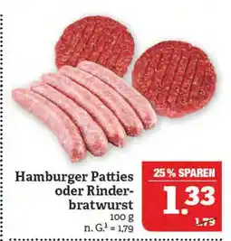 Marktkauf Hamburger patties oder rinderbratwurst Angebot