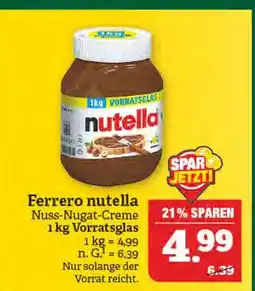 Marktkauf Ferrero nutella Angebot