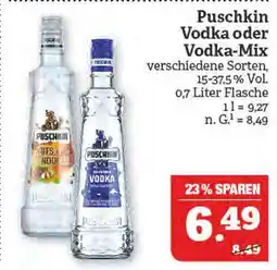 Marktkauf Puschkin vodka oder vodka-mix Angebot