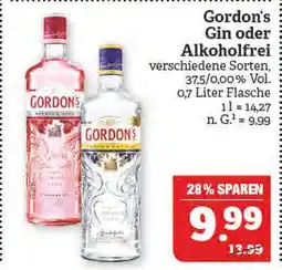 Marktkauf Gordon's gin oder alkoholfrei Angebot