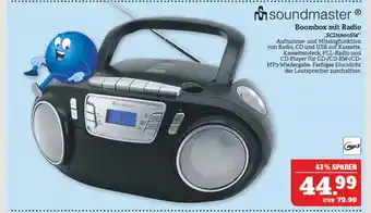 Marktkauf Soundmaster boombox mit radio Angebot