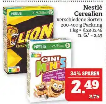 Marktkauf Nestlé lion karamell oder cini minis Angebot