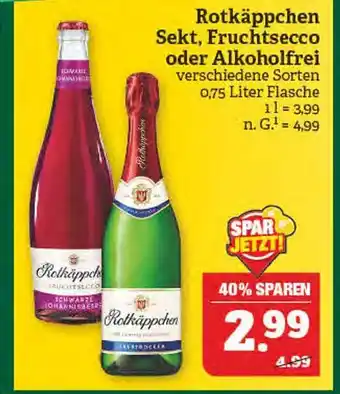 Marktkauf Rotkäppchen sekt, fruchtsecco oder alkoholfrei Angebot