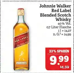 Marktkauf Johnnie walker red label blended scotch whisky Angebot