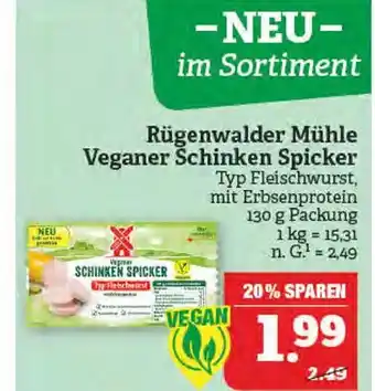 Marktkauf Rügenwalder mühle veganer schinken spicker Angebot