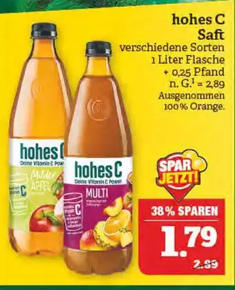 Marktkauf Hohes c saft Angebot