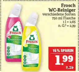 Marktkauf Frosch wc-reiniger himbeer-essig oder zitrone Angebot