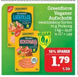 Marktkauf Greenforce veganer aufschnitt Angebot