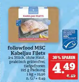 Marktkauf Followfood msc kabeljau filets Angebot