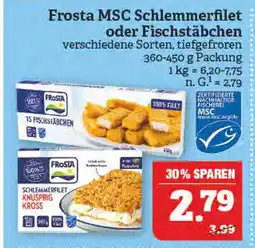 Marktkauf Frosta msc schlemmerfilet oder fischstäbchen Angebot