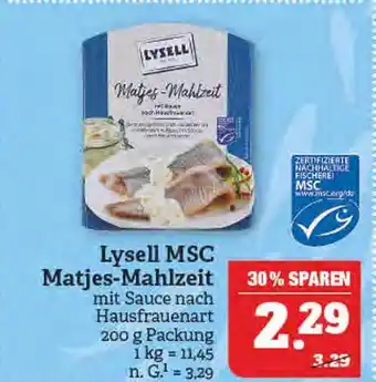 Marktkauf Lysell msc matjes-mahlzeit Angebot