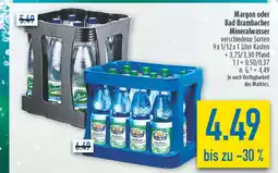 diska Margon oder bad brambacher mineralwasser Angebot