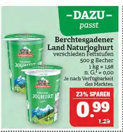 Marktkauf Berchtesgadener land naturjoghurt Angebot