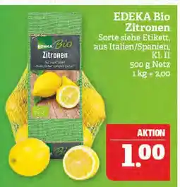 Marktkauf Edeka bio zitronen Angebot