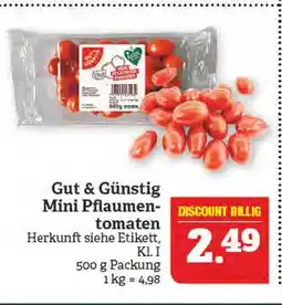 Marktkauf Gut & günstig mini pflaumentomaten Angebot