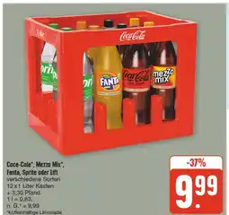 nah & gut Coca-cola mezzo mix, fanta, sprite oder lift Angebot