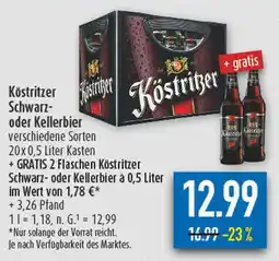 diska Köstritzer schwarz- oder kellerbier Angebot