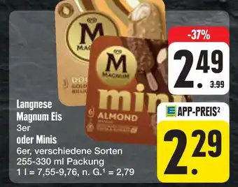 E-Center Langnese magnum eis Angebot