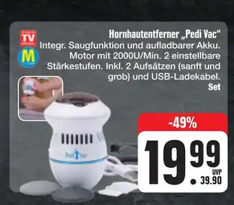 E-Center Pedi vac hornhautentferner Angebot