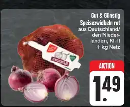 E-Center Gut & günstig speisezwiebeln rot Angebot