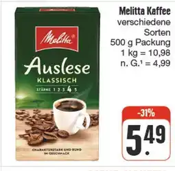 nah & gut Melitta auslese klassisch Angebot