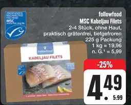 E-Center Followfood msc kabeljau filets Angebot